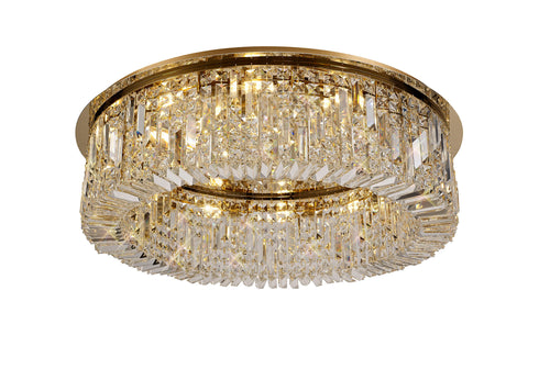 Zula Round Flush Chandelier 12 Light